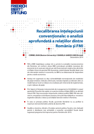 Recalibrarea întelepciunii conventionale: o analiza aparofundata a relatiilor dintre Romania si FMI