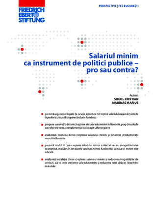 Salariul minim ca instrument de politici publice