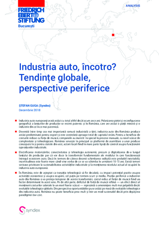 Industria auto, încotro? Tendinţe globale, perspective periferice