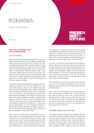 Romania : trade union monitor