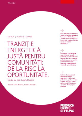 Tranziţie energetică justa pentru comunităţi: De la risc la oportunitate