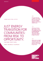 Just energy transition for communities: From risk to opportunity
